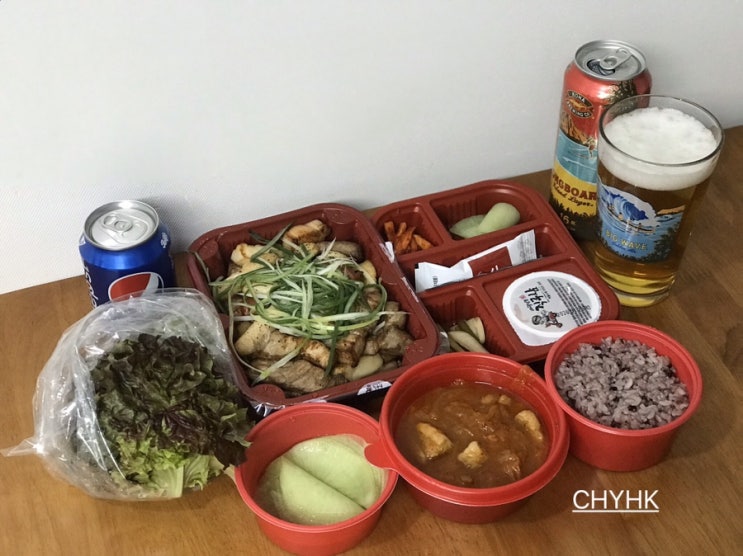  주례 배달 맛집 찾기 ; 직구삼, 유가네 닭갈비(feat. 코로나, 부산 마스크 파는 곳)
