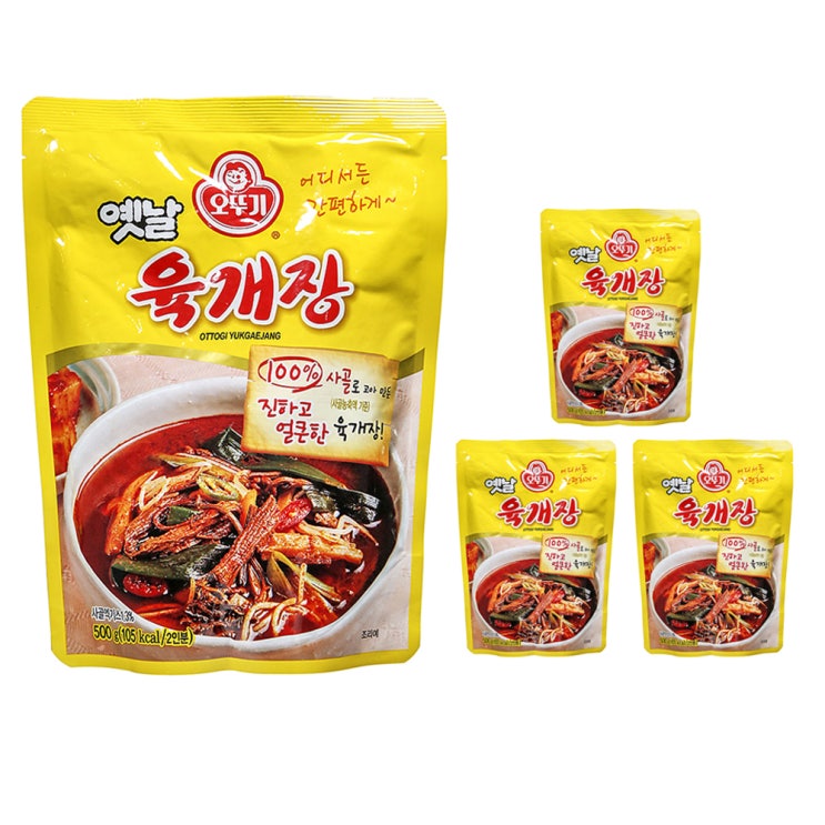  오뚜기 옛날 육개장 500g 4개