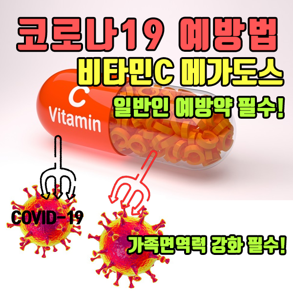 코로나19 예방법 비타민C 메가도스(megadose) - 이제는 일반인 필수 예방약