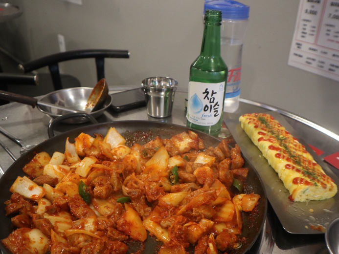  소래포구역 맛집 백채김치찌개 신메뉴 돼지김치구이 술안주로 추천