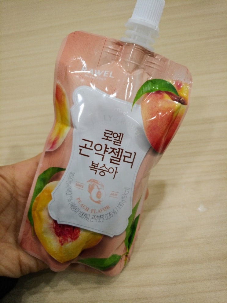  로엘 곤약젤리 복숭아