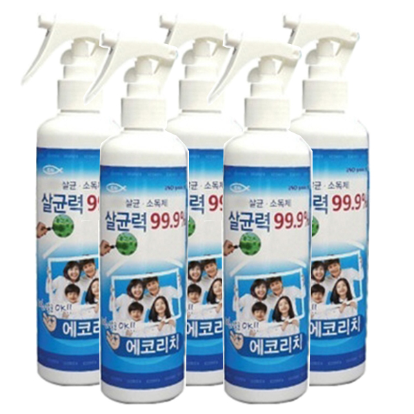  [뜨는상품][핫한상품]에코리치살균소독제 스프레이형 살균소독제 300ml (손소독제 손세정제), 5개 제품을 소개합니다!!