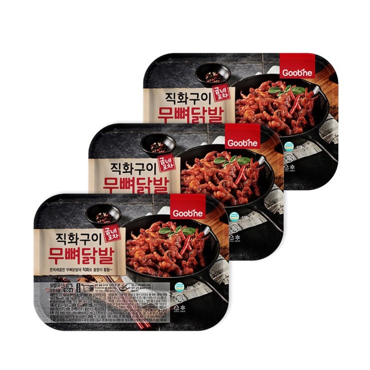 굽네 포차 직화구이 무뼈닭발 150g, 3팩 추천해요 굽네 포차 직화구이 무뼈닭발 150g, 3팩 추천해요