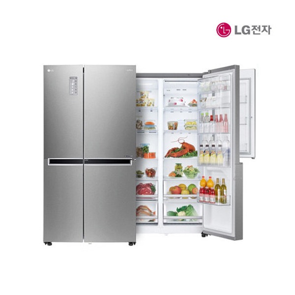 [9%할인] 821_메탈 LG DIOS 양문형 매직스페이스 냉장고 메탈 (S831SS35) !