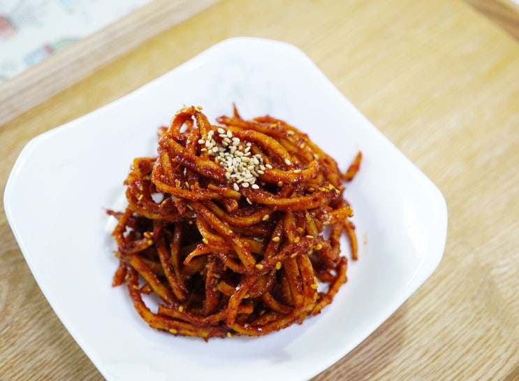  백종원 진미채무침 만들기 매콤한 고추장양념 최고닷