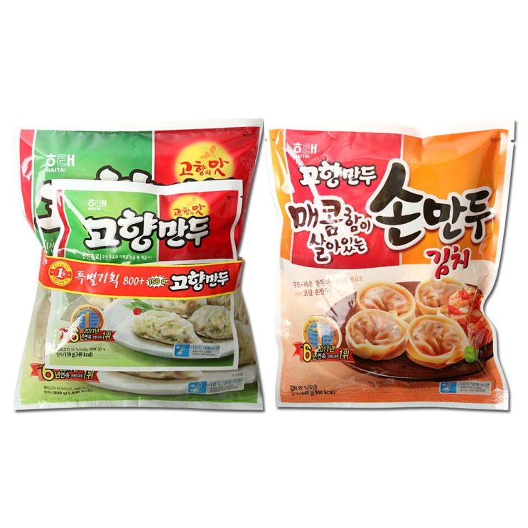 해태 고향만두950g+김치손만두440g, 1개 추천해요