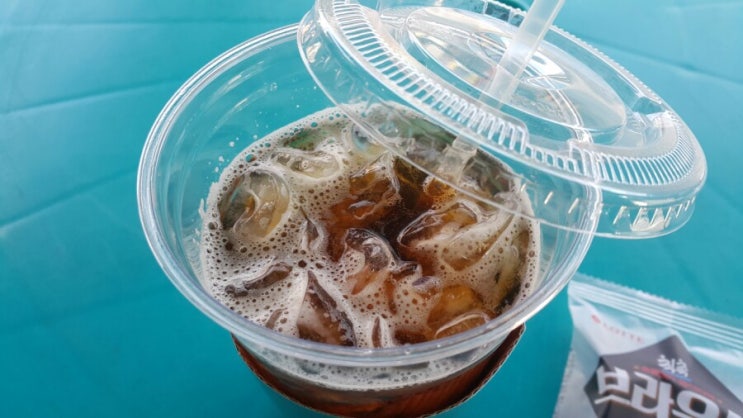 GS25 커피, 아이스 아메리카노와 칙촉 브라우니