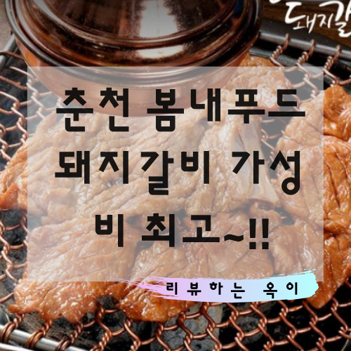  춘천 봄내푸드 돼지갈비 가성비 최고~!! 재구매가 몇번째인지..