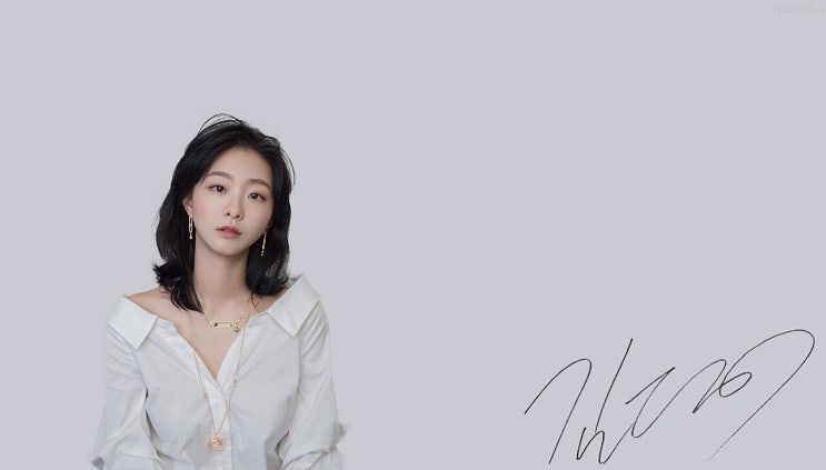  김다미 배우님 컴퓨터 바탕화면(사인 추가 ver)