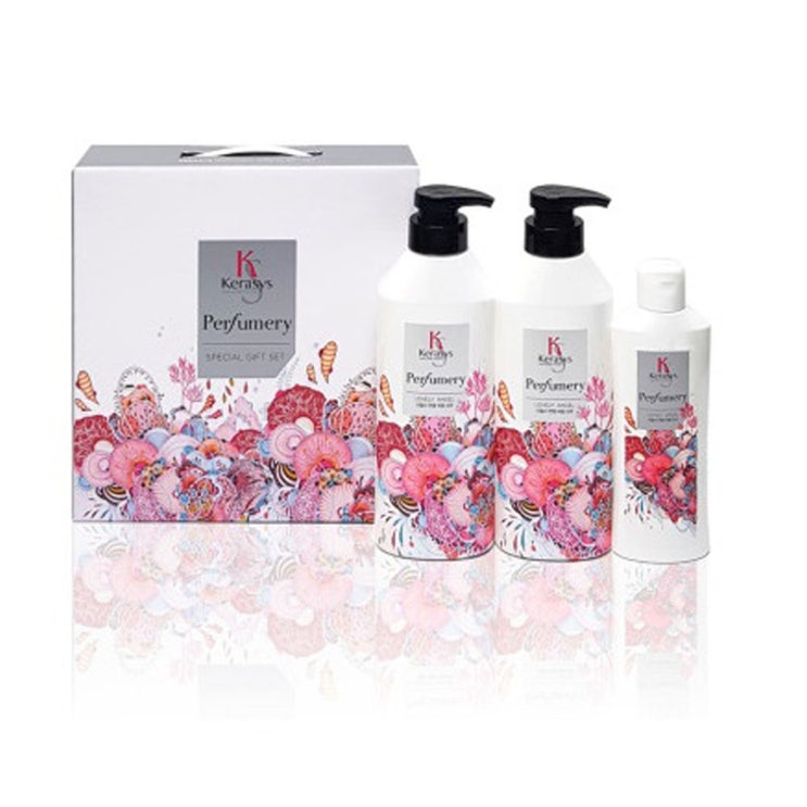  케라시스 퍼퓨머리 러블리앤젤샴푸 400ml 2개  린스 180ml 1개 퍼퓸샴푸 980ml
