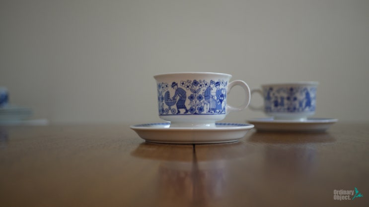 Arabia Finland Vintage, Mother cup & saucer. 5월을 기다리는엄마 컵