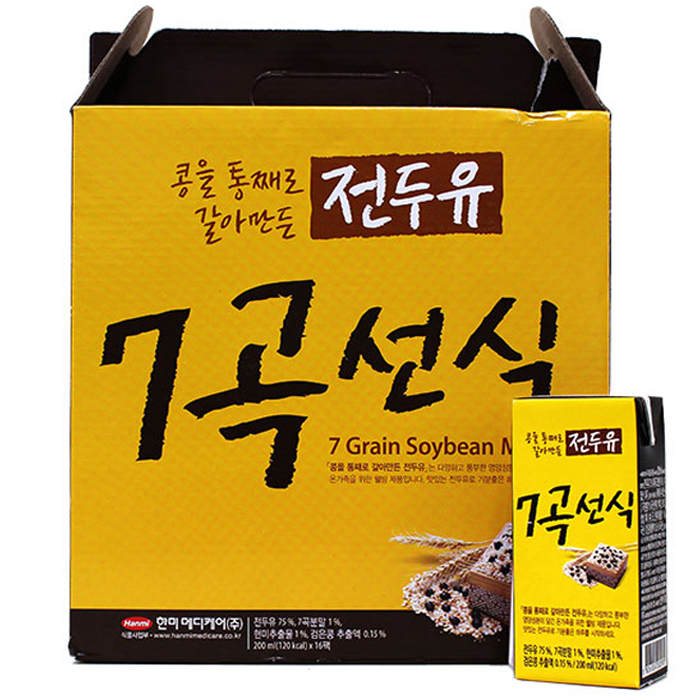  콩을 통째로 갈아만든 전두유 7곡선식 200ml 16개입