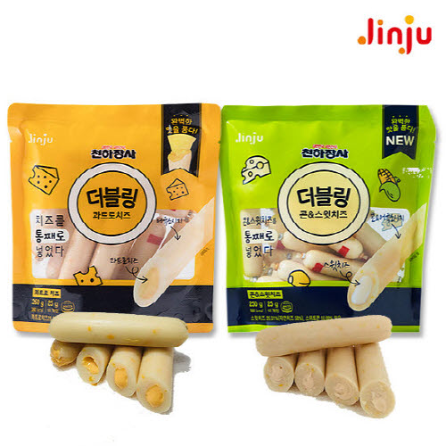  [쇼킹특가] 진주햄 천하장사 더블링 콰트로치즈250g콘스윗치즈250g 250g 2개 확인해보세요~