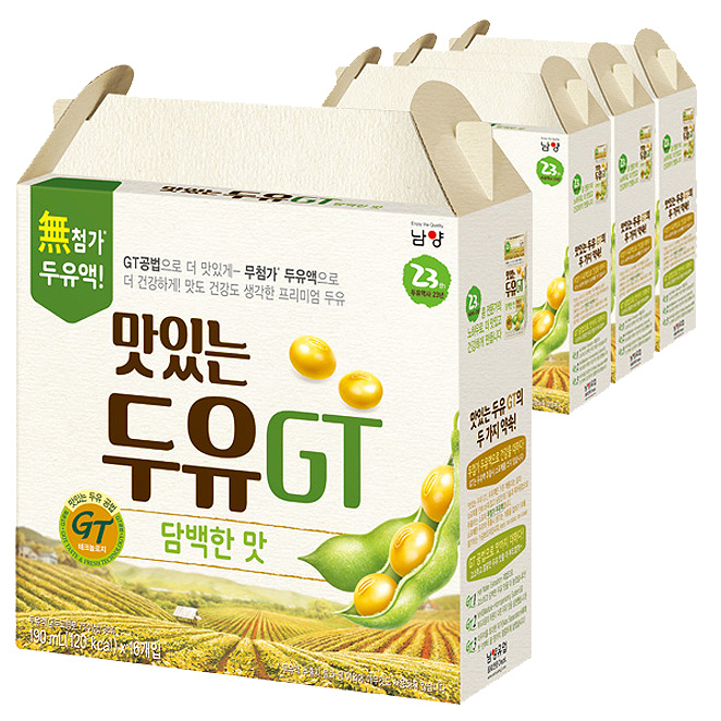  맛있는두유GT 담백한 맛 190ml 64개