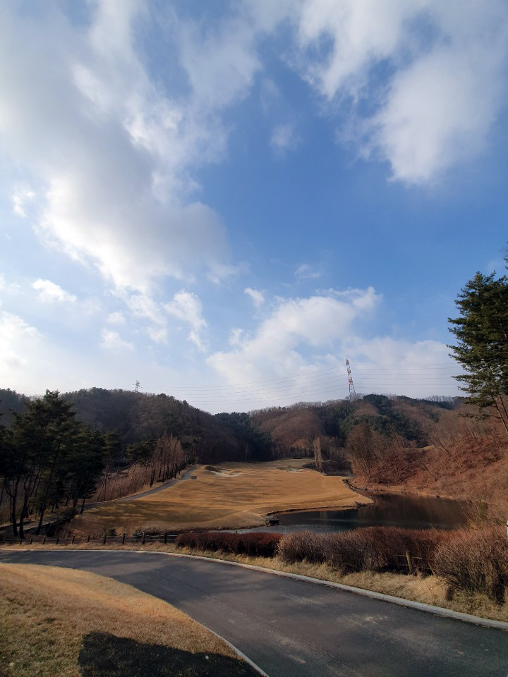  힐드로사이cc 겨울 골프 추워도 너무춥다..