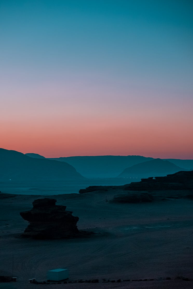 요르단 와디럼 사막 지프투어, 일출 보기 | 5일차1