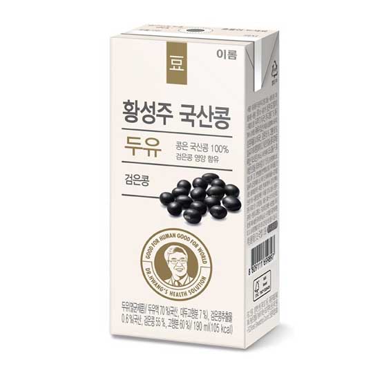  이롬 황성주 국산콩 검은콩 두유 190mlx32팩 32팩