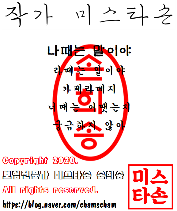  작가 미스타손 손희송-나때는 말이야