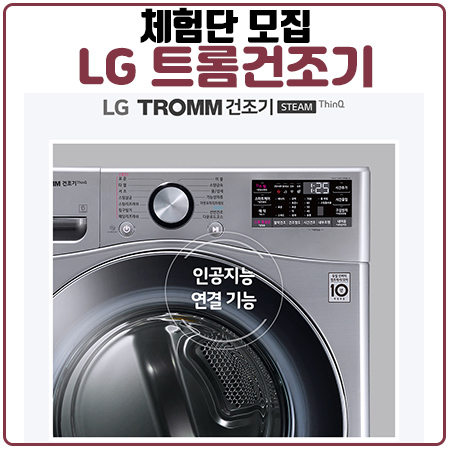 LG 트롬 스팀건조기 체험단 모집