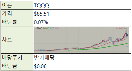 [재테크/미국] 미국 주식 ETF - TQQQ (나스닥 레버리지x3)