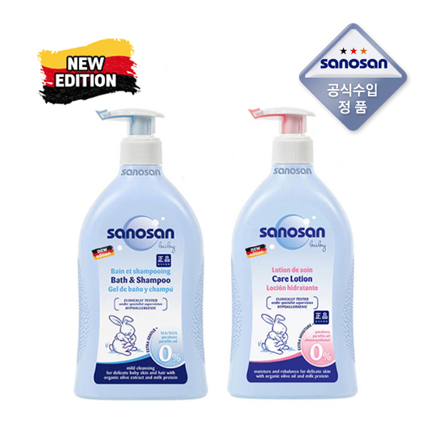  사노산 공식 뉴에디션 케어로션 400ml바스앤샴푸 400ml 1세트