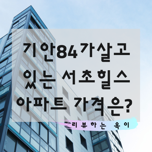 기안84 서초힐스 아파트 가격은? 웹툰 작가들의 연봉수준