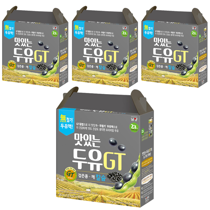  남양 맛있는두유 GT 고칼슘 검은콩 깨 190ml 64개입