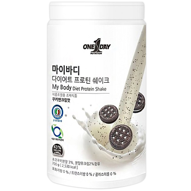 원데이뉴트리션 마이바디 다이어트 프로틴 쉐이크, 700g, 1개 추천해요