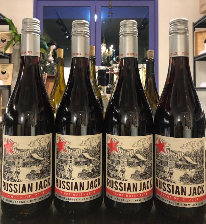 [뉴질랜드 말보로] 러시안 잭, 피노누아 2018  Russian Jack Pinot Noir , 저렴한 대구와인샵_와인스토리