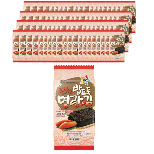 (로켓배송)광천김 광천 밥도둑 명란알김, 4g, 120개입 추천해요 (로켓배송)광천김 광천 밥도둑 명란알김, 4g, 120개입 추천해요