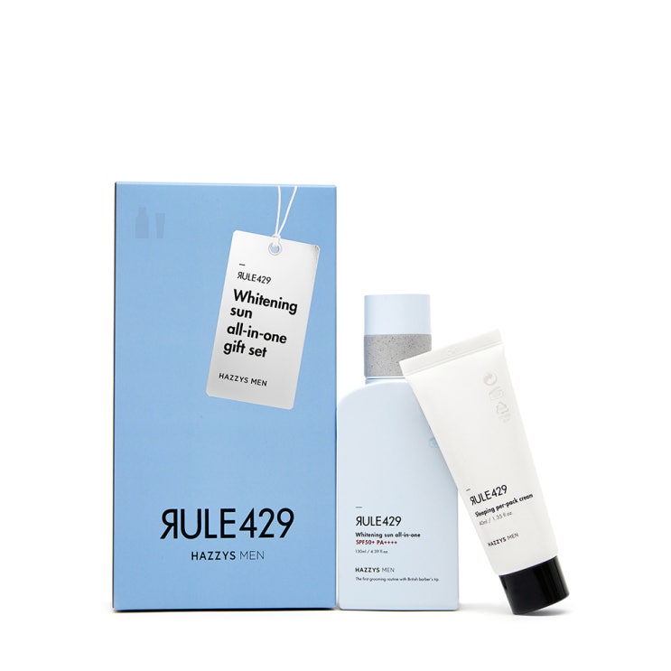 (로켓배송)헤지스남성 룰429 화이트닝 선 올인원 SPF50+ PA ++++ 130ml + 슬리핑 퍼팩크림 40ml 세트, 1세트 추천해요