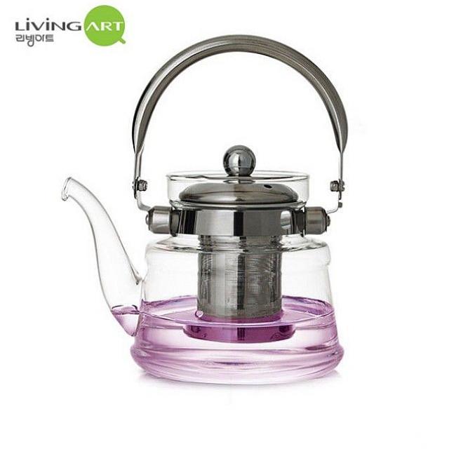  [할인정보 리뷰] 승리마트 리빙아트 내열유리 포트600ml 유리포트 클래식한디자인 빠른열전도율 티포트 약탕기대용 단일옵션