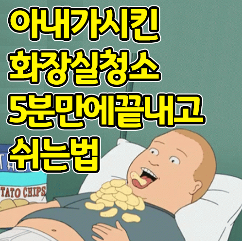  물때?곰팡이?와이프가 칭찬하는 화장실 드릴 청소솔 개꿀