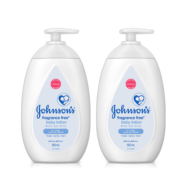  존슨즈베이비 화이트 로션 500ml x 2개 유아로션