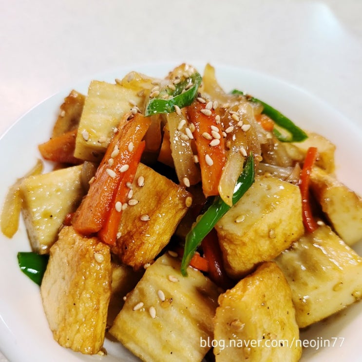 쫄깃단짠 맛의 간장어묵볶음 쫄깃단짠 맛의 간장어묵볶음