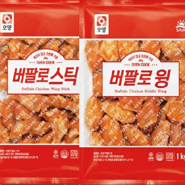  할인특가 로켓프레시 ; 사조오양 사조 버팔로윙 1kg버팔로봉 1kg 1개 ; 식품
