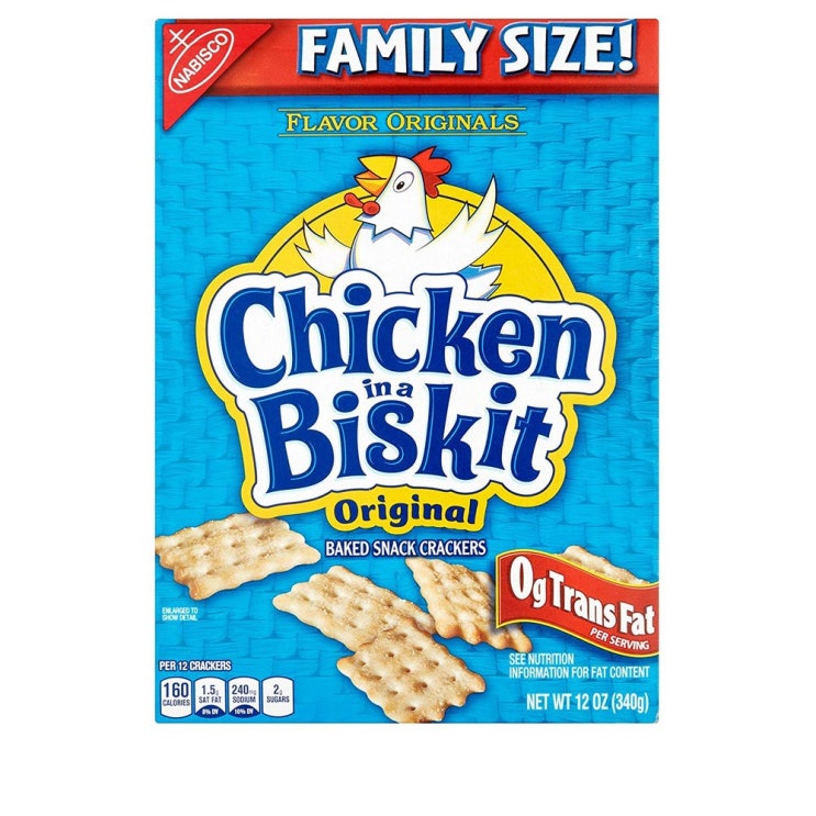  Nabisco 치킨 A Biskit 오리지널 크래커 패밀리 사이즈 12oz팩 3팩 상세설명참조