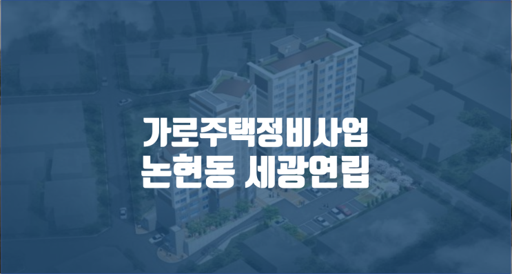 논현동 세광연립 임장기 / 서울 가로주택정비사업지 순례