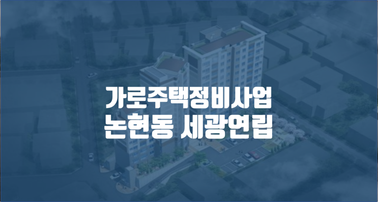  논현동 세광연립 임장기 / 서울 가로주택정비사업지 순례