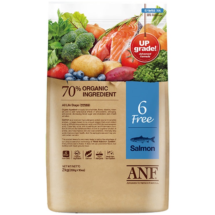 (로켓배송)ANF 전연령 유기농 6Free 연어 애견사료, 2kg, 1개 추천해요 (로켓배송)ANF 전연령 유기농 6Free 연어 애견사료, 2kg, 1개 추천해요