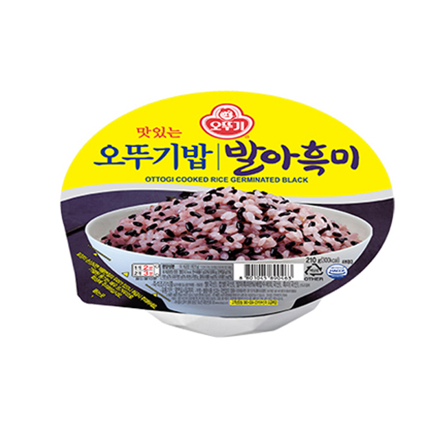  로켓프레시 특가할인 : 오뚜기밥 오뚜기 발아흑미 210g x 25개 ; 식품