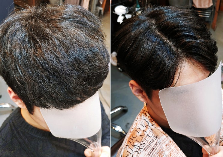  인덕원 벌말초 근처 리턴헤어 미용실에서 남자 긴 머리 복구 애즈펌을 받으셨어요.