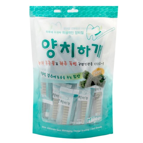  양치하개 반려견 덴탈껌, 스케일링, 24개입