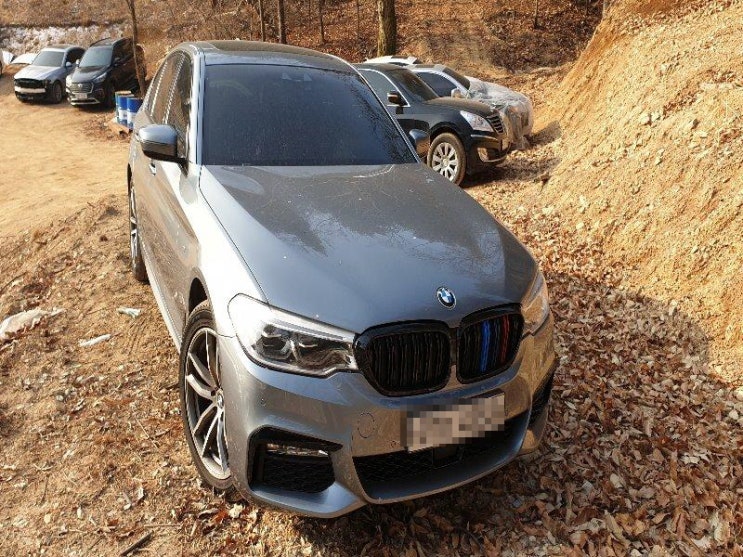  수입차 BMW 520D 범퍼 휀다 수리 판금 도장[대전,세종]