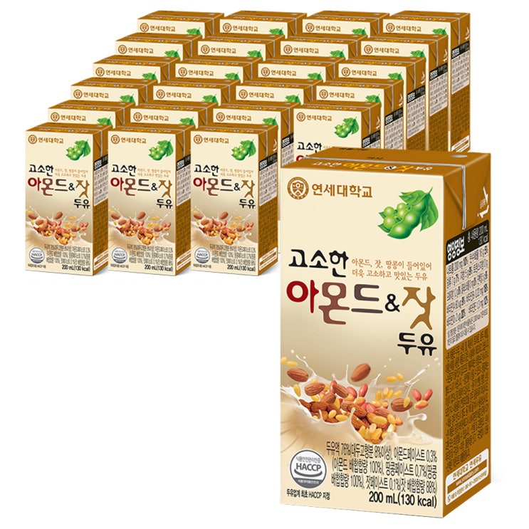  연세두유 아몬드 앤 잣 두유 200ml 24개