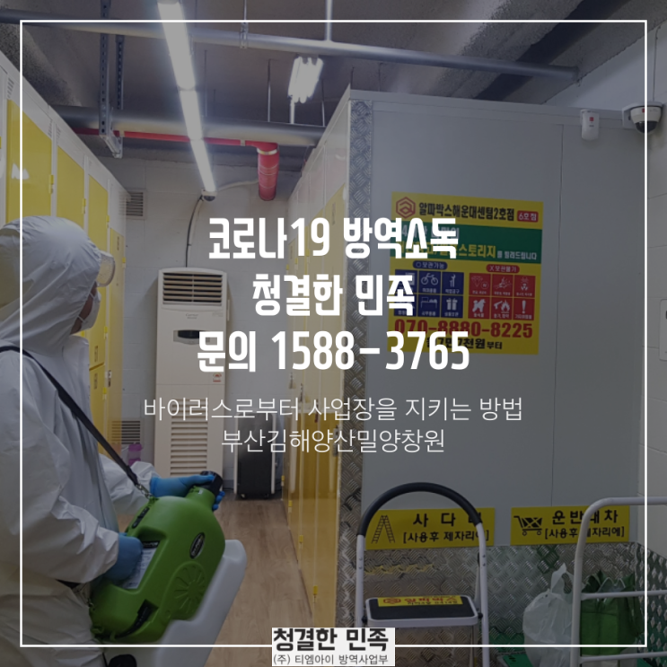 부산 코로나 19 방역 방제 소독 후기 - 알파박스 해운대센텀1점