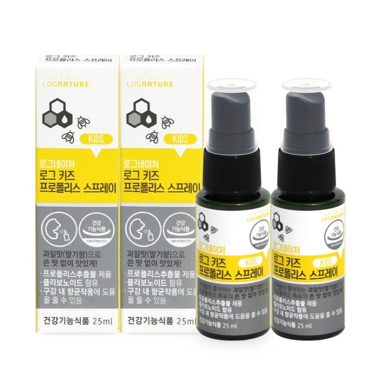  로그네이처 로그 키즈 프로폴리스, 2개, 25ml