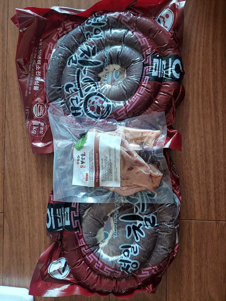  맛있는 순대 + 오소리 ~ !!! 오늘 저녁은 이거닷~!!
