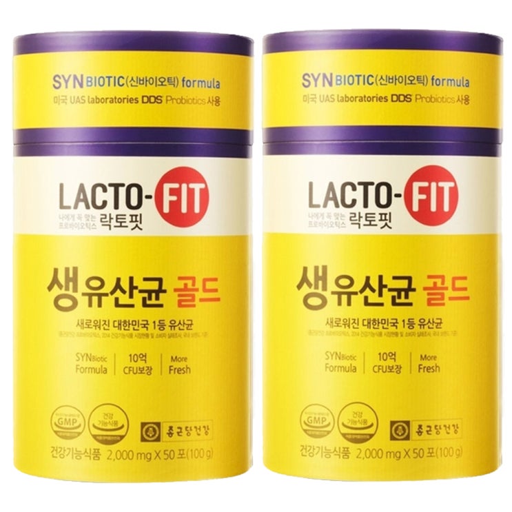 종근당건강 락토핏 생유산균 골드, 100g, 2개 추천해요 종근당건강 락토핏 생유산균 골드, 100g, 2개 추천해요