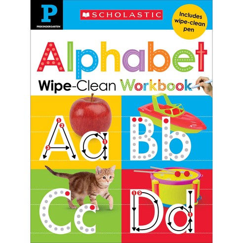 [25%할인] Pre-k Alphabet Wipe-clean Workbook 소개